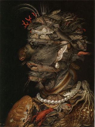 ジョゼッペ・アルチンボルド•ジュゼッペの春　1573年作品　ルーブル美術館 ジョゼッペ・アルチンボルド•ジュゼッペの春 1573年作品 ルーブル美術館