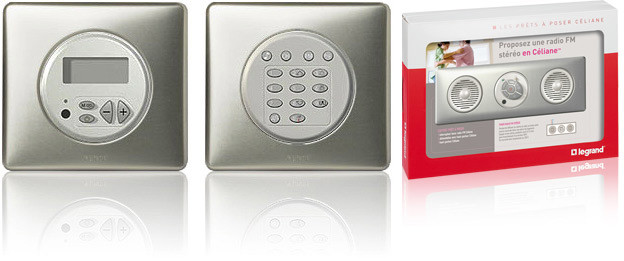 Électricité générale : LEGRAND propose une diffusion sonore multizones pour écouter la radio ou de la musique dans toutes les pièces de la maison et d'écouter dans chaque pièce un programme musical différent.