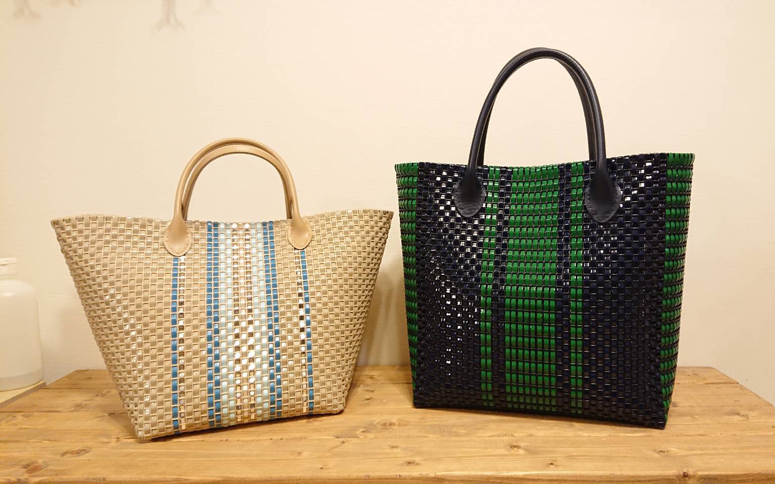 ストライプのバッグ