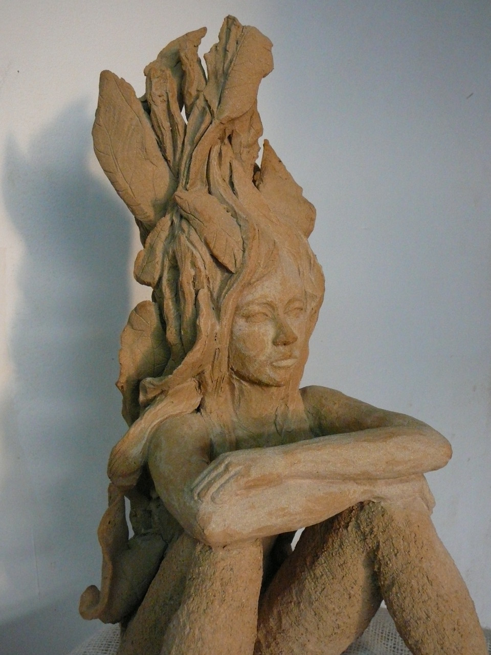 Vous le saviez,sculpture femme,  grès - collection privée Dupuis