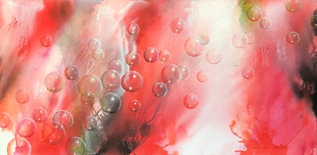 Auf und Davon    100x50      Acryl auf Leinwand