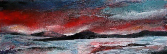 Schwelgen   90x30        Acryl auf Leinwand