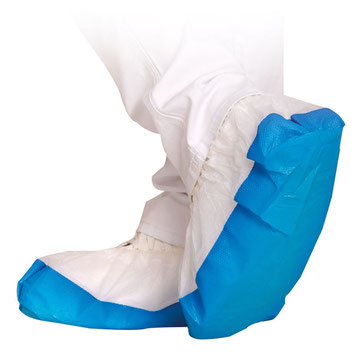 Sur Chaussures usage unique avec forte semelle CPE 500 pièces