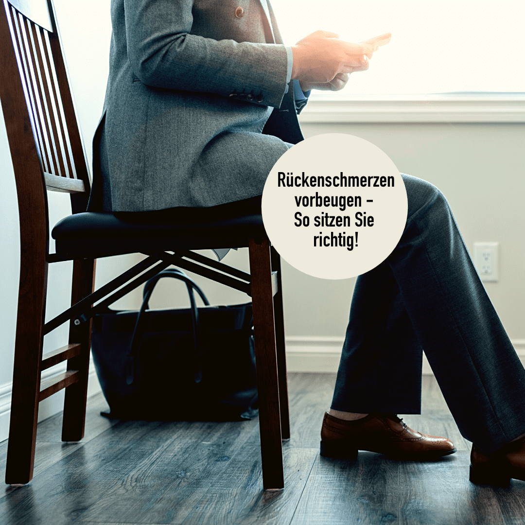 Schmerzen durch Sitzen?