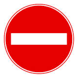 道路標識 「車両進入禁止」