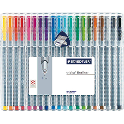 写真 「ステッドラー トリプラス ファインライナー・細書きペン 20色セット」