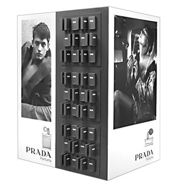 Displaymöbel, Digitaldruck, HSP, gestanzt für Produktdummies, Stecksystem 150x120x200cm