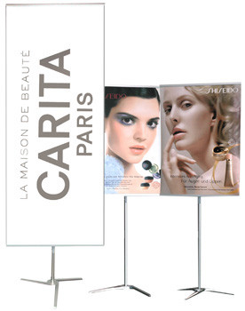 Pole System, breiten-/höhenvariabel, Digitaldruck, verschiedene Trägermaterialien