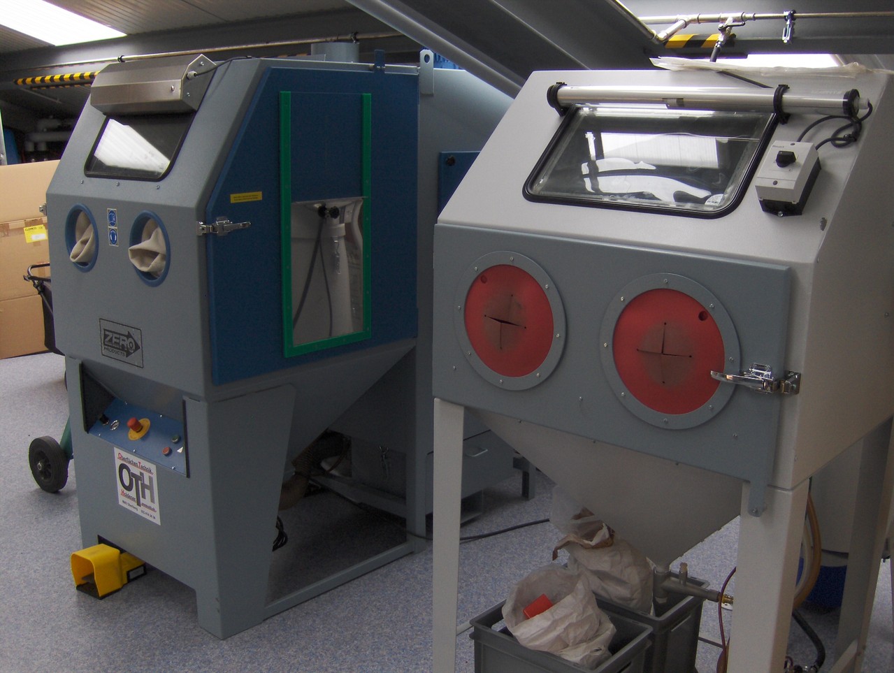 Betriebsbereite Handstrahlkabinen