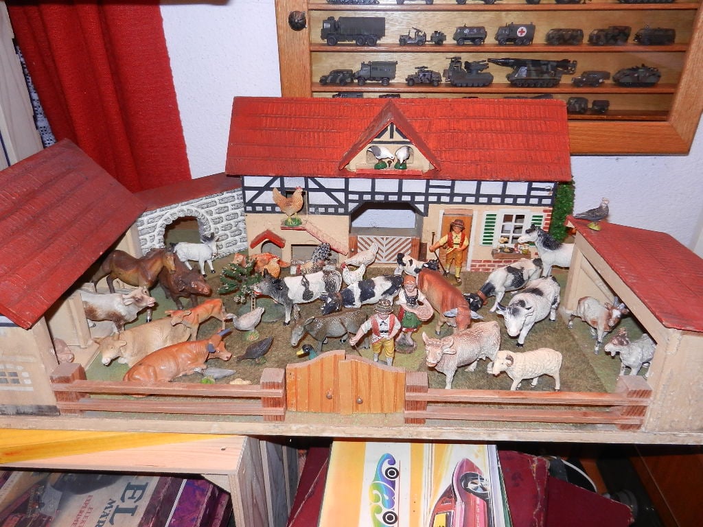 Elastolin Bauernhof und Tiere (Lineol)