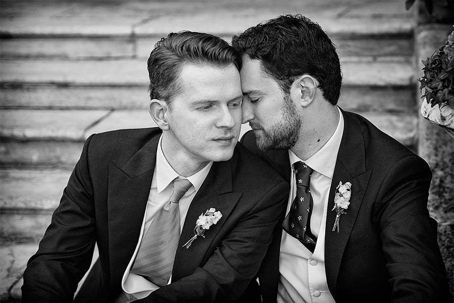 Schwules Hochzeitspaar Frankfurt