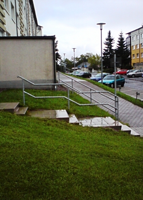 Feuerverzinktes Rundrohrgeländer