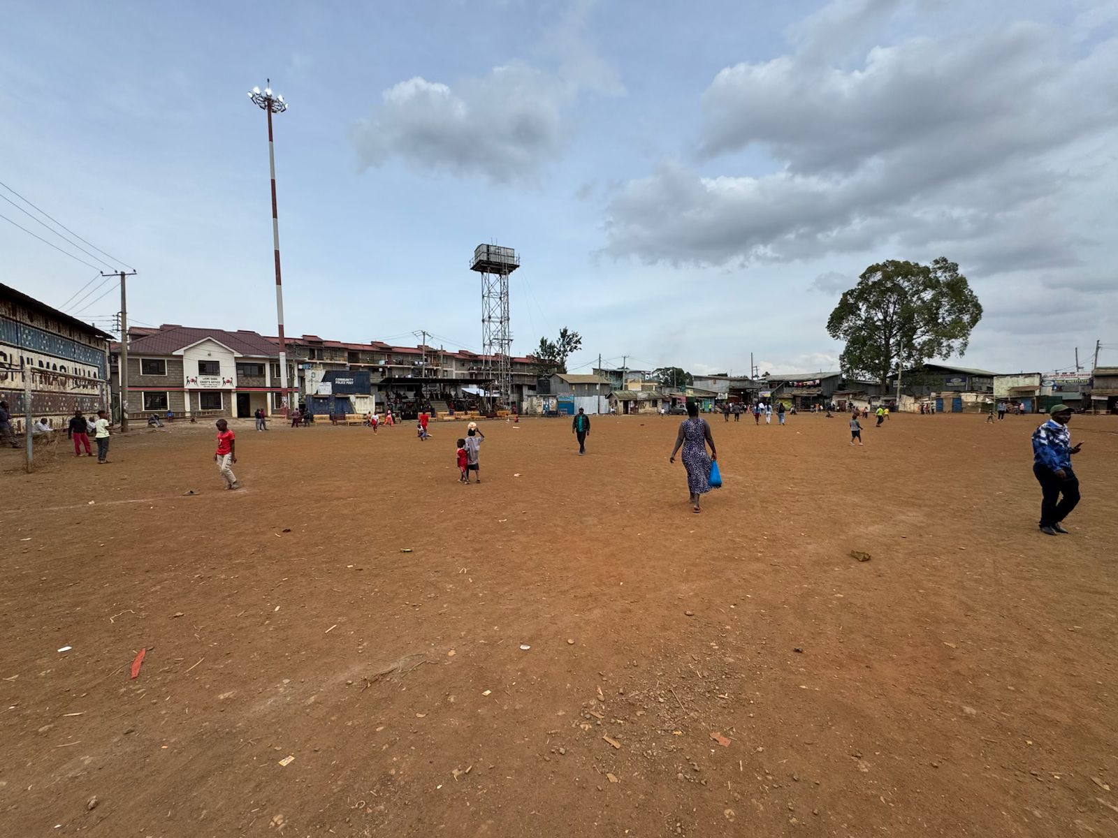 Der einzige Sportplatz in Kibera