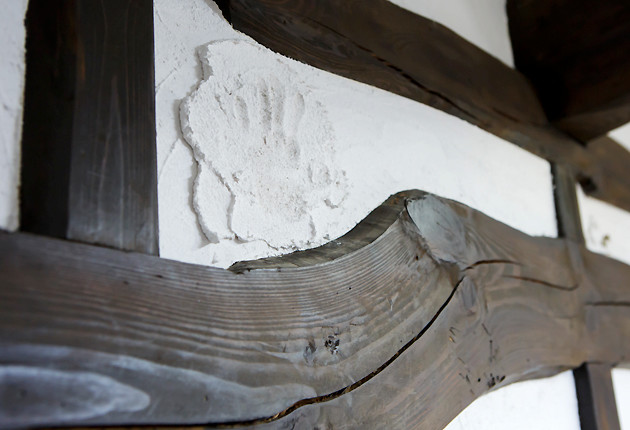 部屋の主の手形