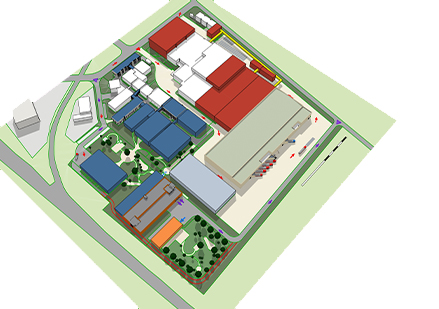 Masterplan Standorterweiterung TAKASAGO GmbH Europe in Zülpich