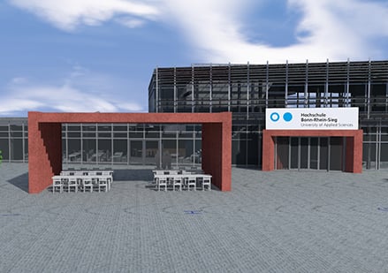 Mensa-Erweiterung der Hochschule Bonn-Rhein-Sieg in Rheinbach