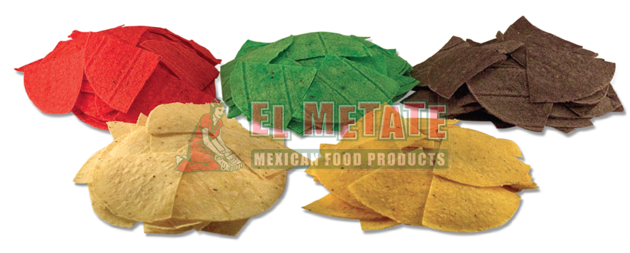 Pre-cut corn tortillas for chips