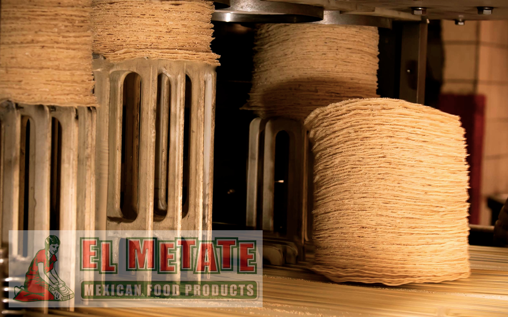 Corn Tortillas ready for packaging
