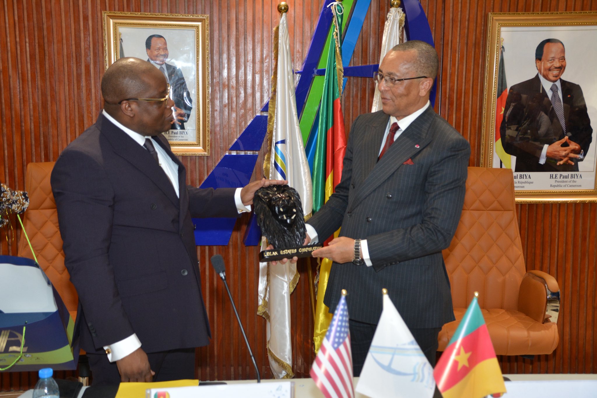 Le DG du PAD, Cyrus Ngo'o et David Leilak, DG de Leilak Estates Corporation Sarl