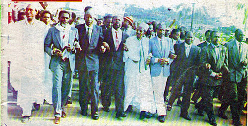 Ndam Njoya, Samuel Eboua et quelques leaders de l'opposition en rangs serrés à Yaoundé