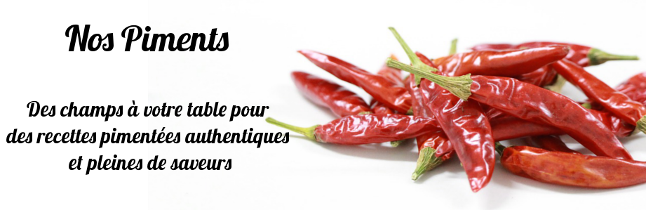 Large sélection de piments secs entiers, en poudre, en flocons