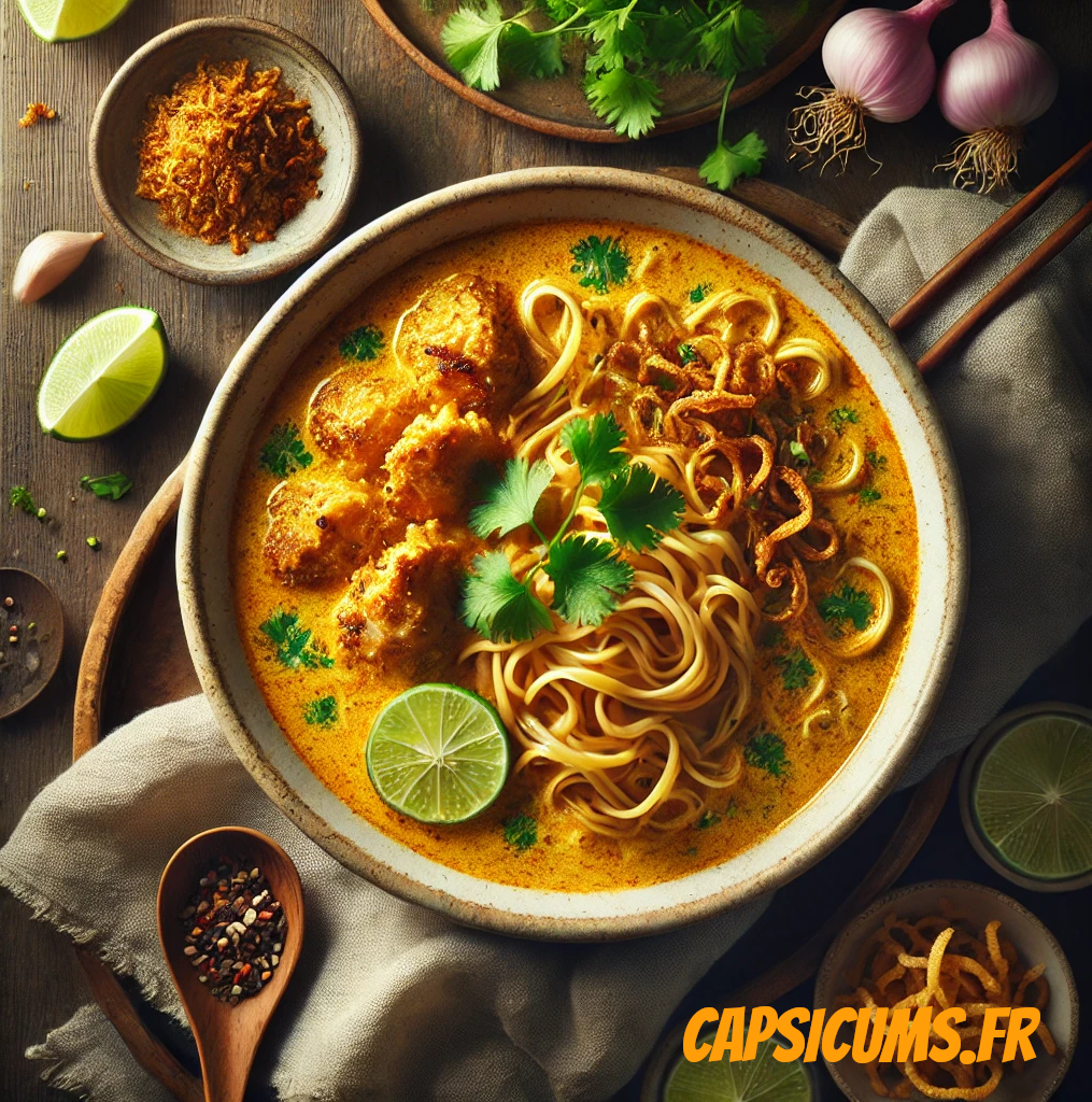 Recette du Khao Soi – Nouilles au Poulet Curry Thaïlandais