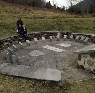 Modèle de cadran analemmatique  pour le Jardin des Marbrières