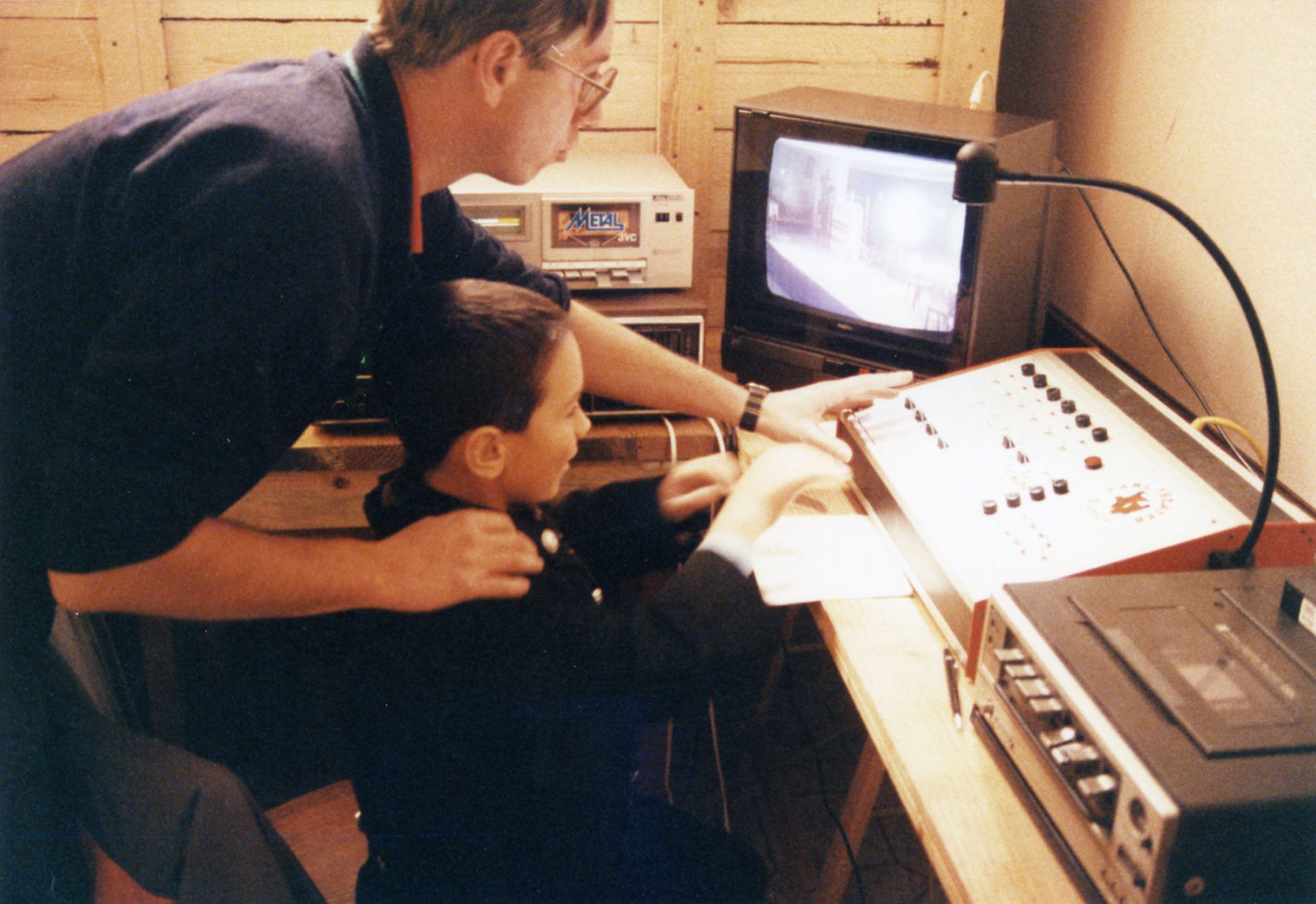 1989: Erste Einschulung des Technik-Nachwuchs Thomas Rittler