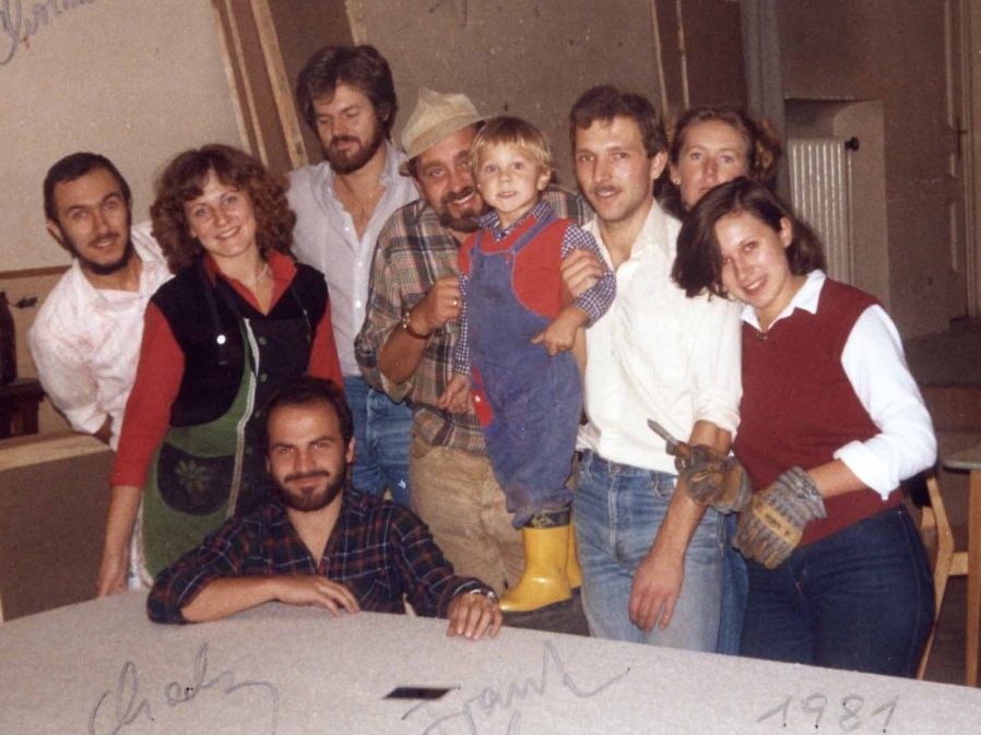 1981: Noch hinter der Bühne beim Kulissenbau