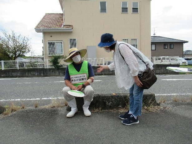 第2回横田地区での訓練の様子（令和3年９月２８日）
