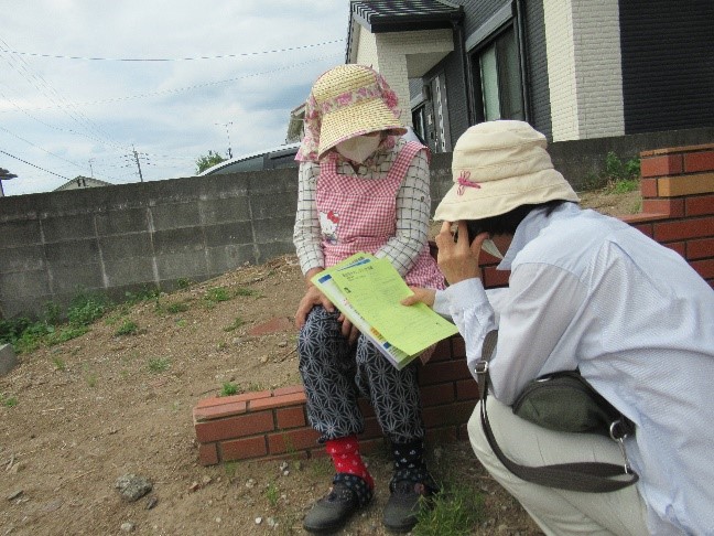 第2回横田地区での訓練の様子（令和3年９月２８日）