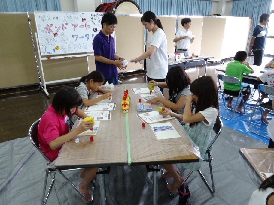 学童ボンドアート教室