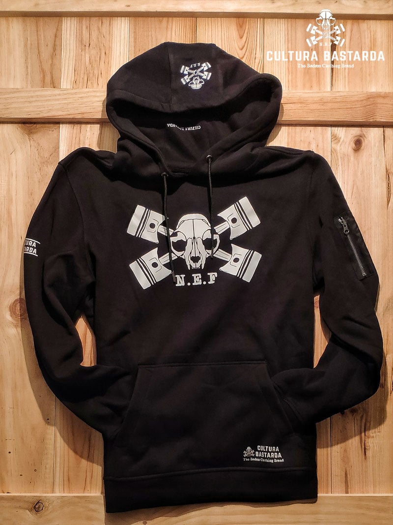 sudadera, hoodie, camiseta,negra, premium,manga larga, algodon, cafe racer, moto, hot rod,t-shirt,black,white,cotton,motorcycle, old school, tee, cultura bastarda