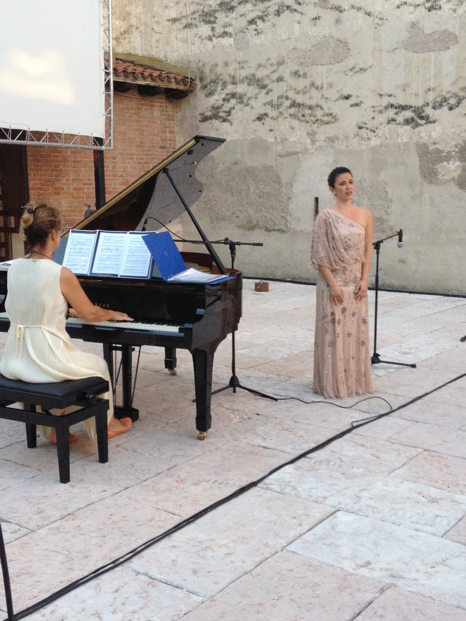 with Nicoletta Olivieri, piano ( Valeggio sul Mincio, Italy )