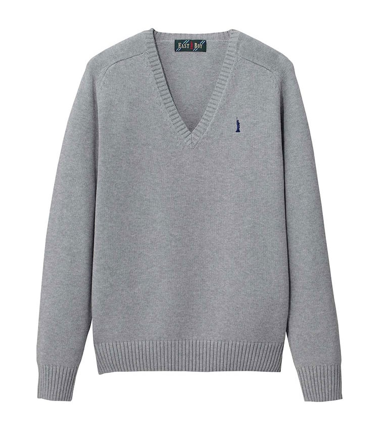 ライトグレー × ネイビー