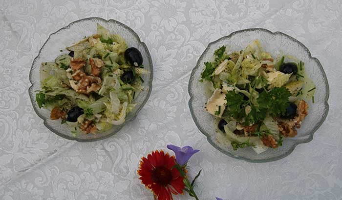 Herbstlicher Eisbergsalat