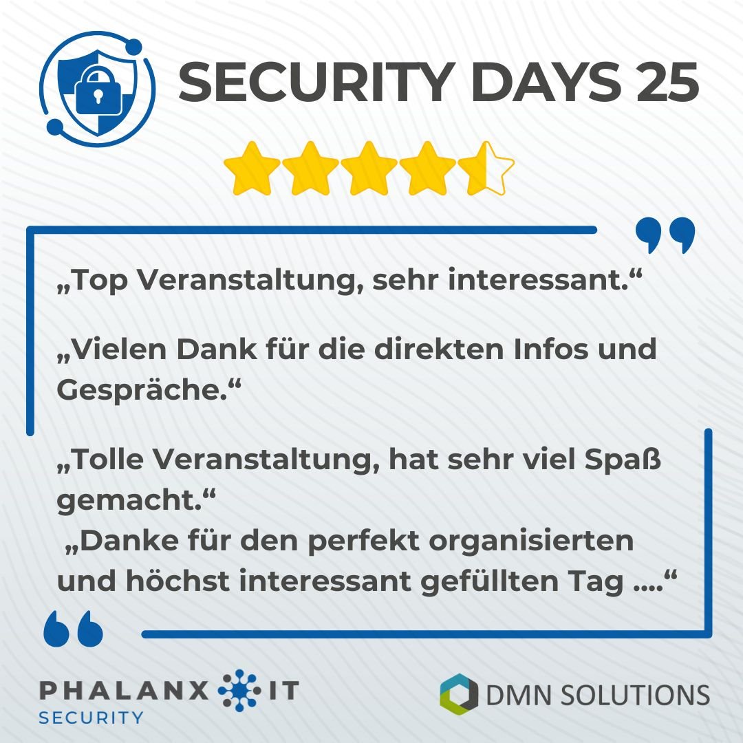 Das waren die Security Days 2025
