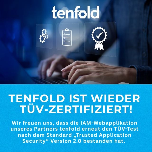 tenfold erneut TÜV zertifiziert