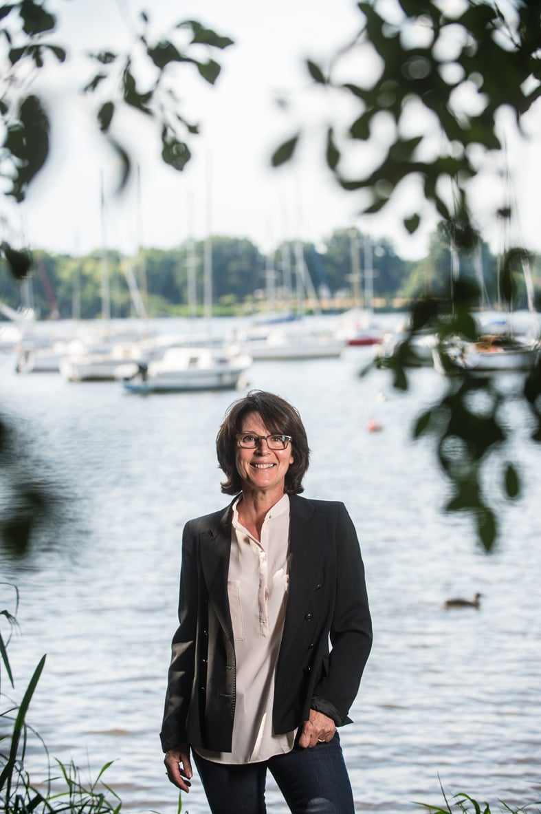 Carquefou (44) Véronique Dubettier-Grenier, candidate à l'élection municipale 2014 - Municipal election 