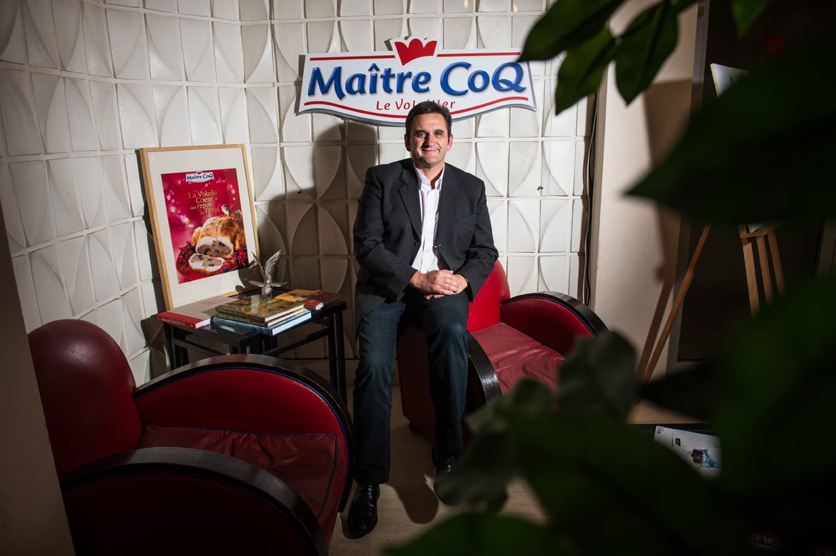 Saint fulgent (85) 2012. Stéphane Sallé, DG de Maître Coq - General Manager / L'Express