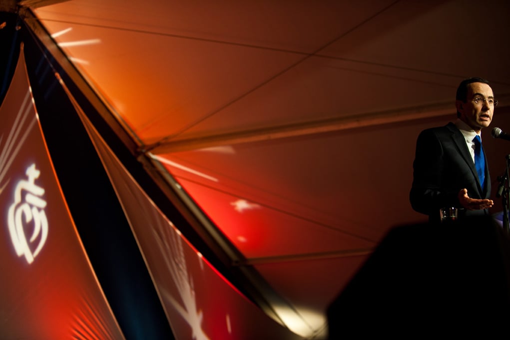 Cérémonie des voeux 2012 au Conseil Général de Vendée, allocution du président Bruno Retailleau - Political personality / L'Express