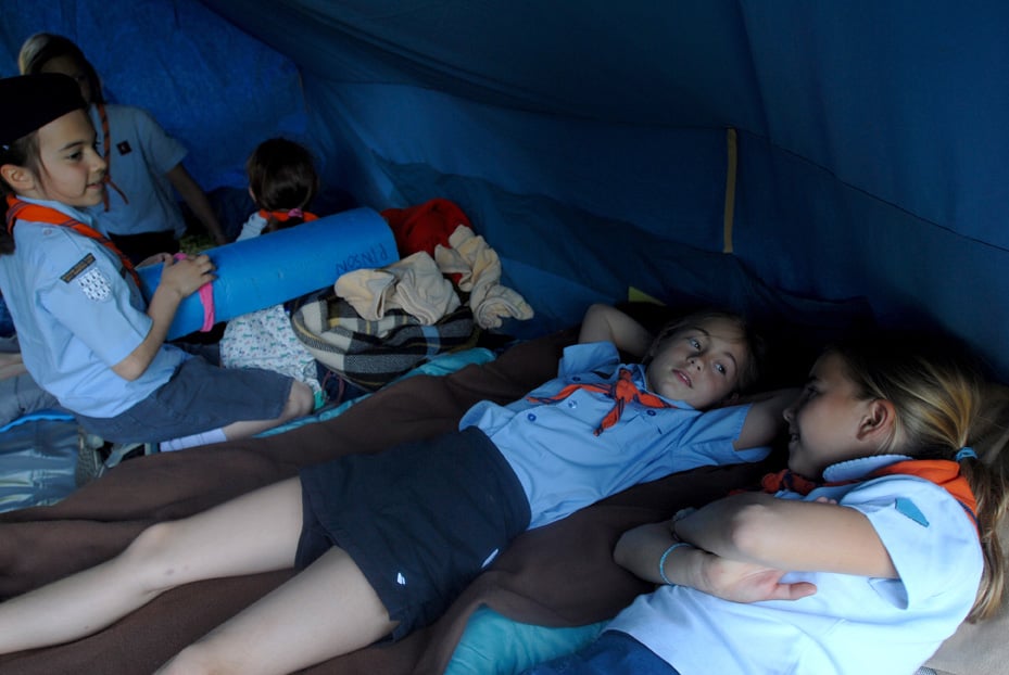 Centenaire du scoutisme, camp de jeunes filles scouts - Centenary of Scouting / Le Pelerin (2007)
