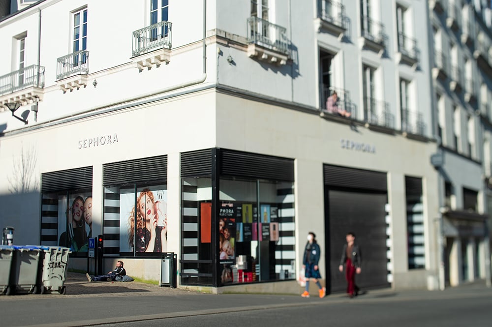 Nantes, premier confinement Covid - First days of confinment because of the Coronavirus disease - 03/2020