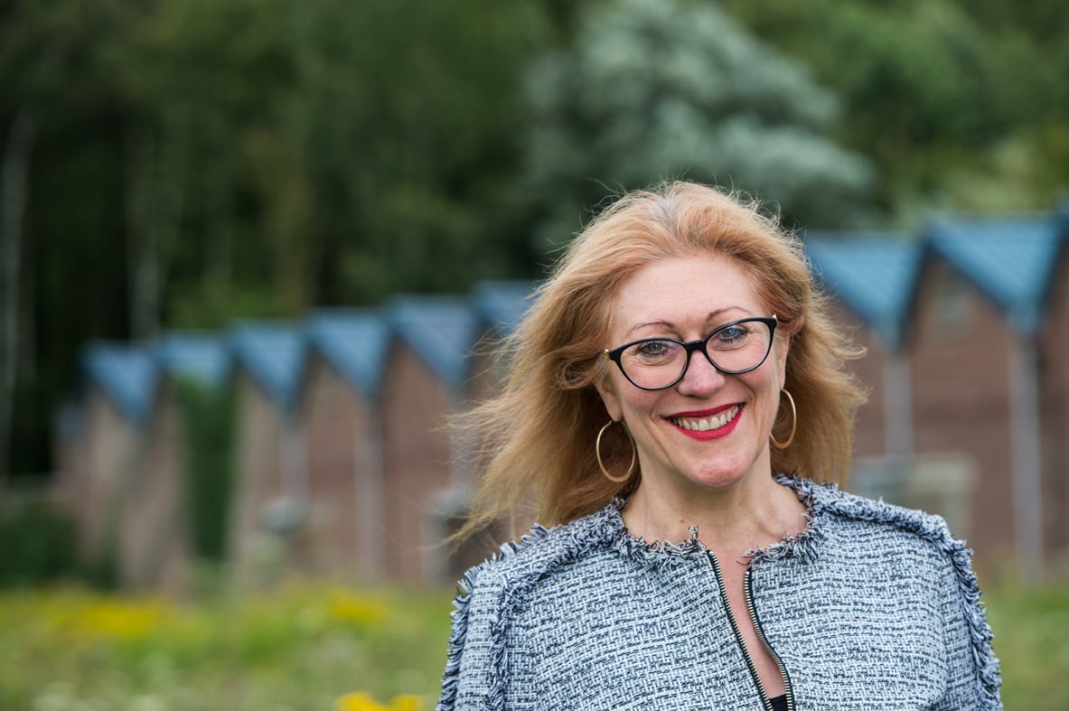 Frévent (62) Elections municipales 2020. La candidate Ginette Beugnet - Municipal election