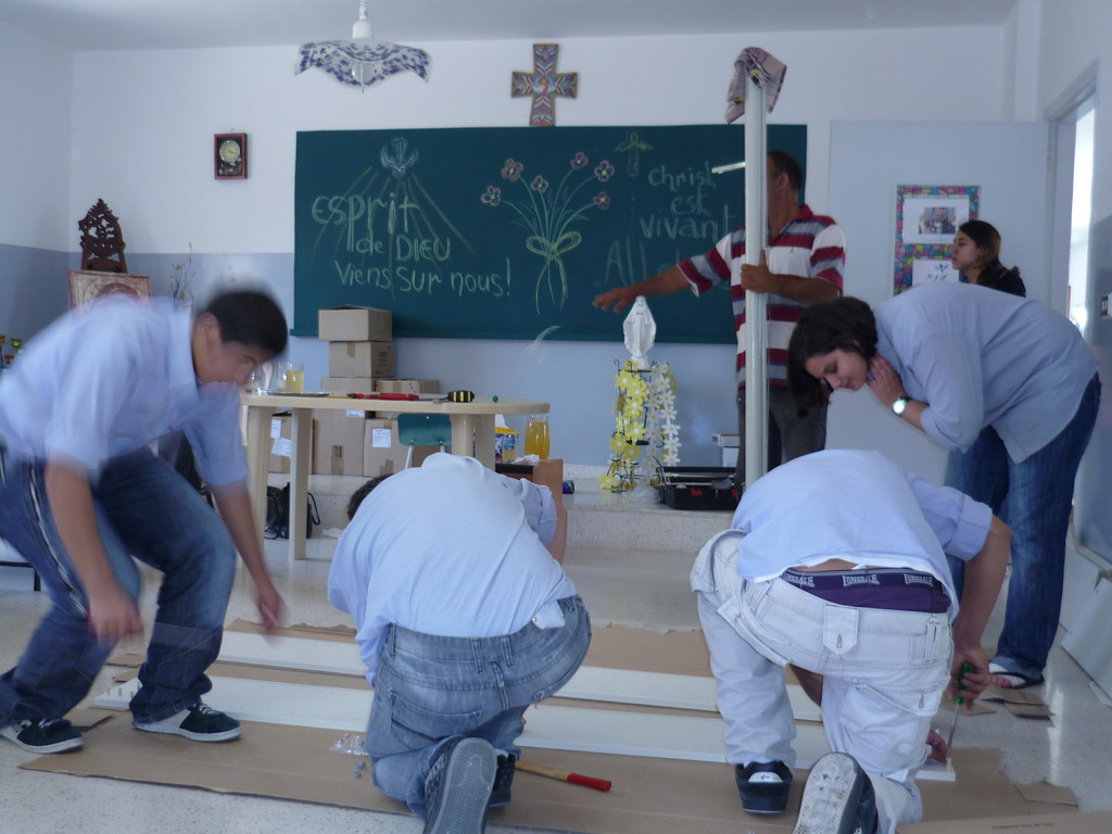 Les étagères sont montées