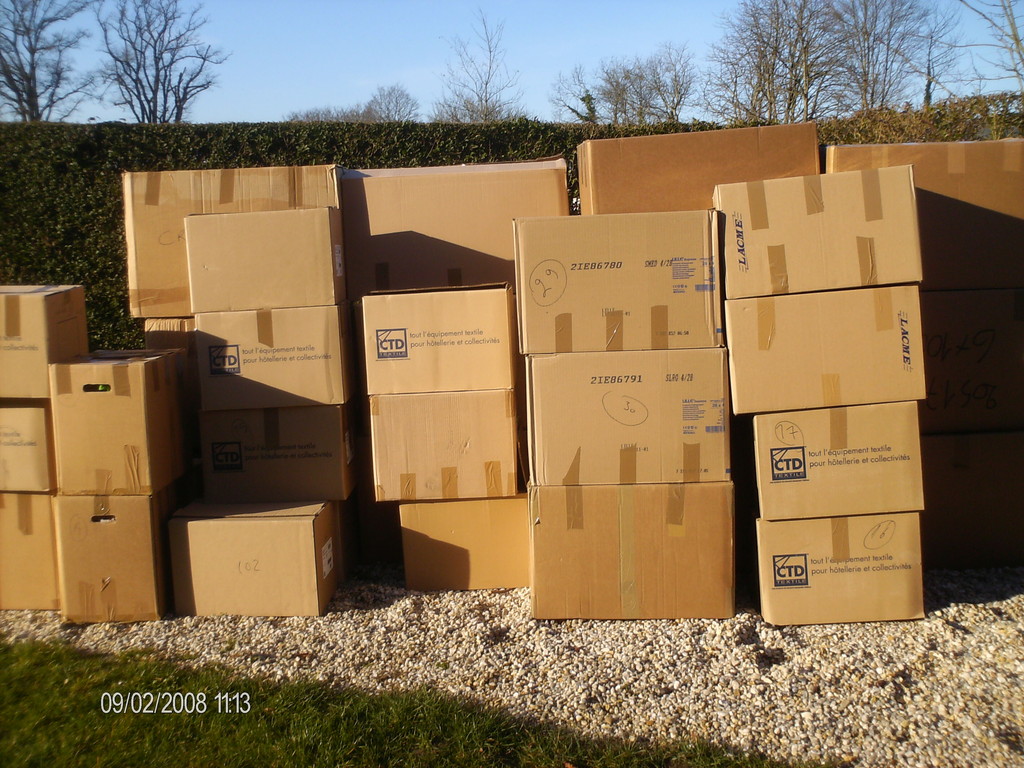 Tous les cartons sont prêts