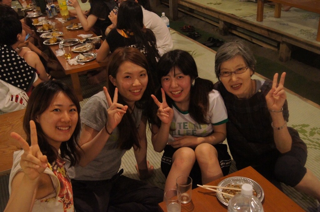 BBQも寮長、副寮長を交えておいしくいただきました 