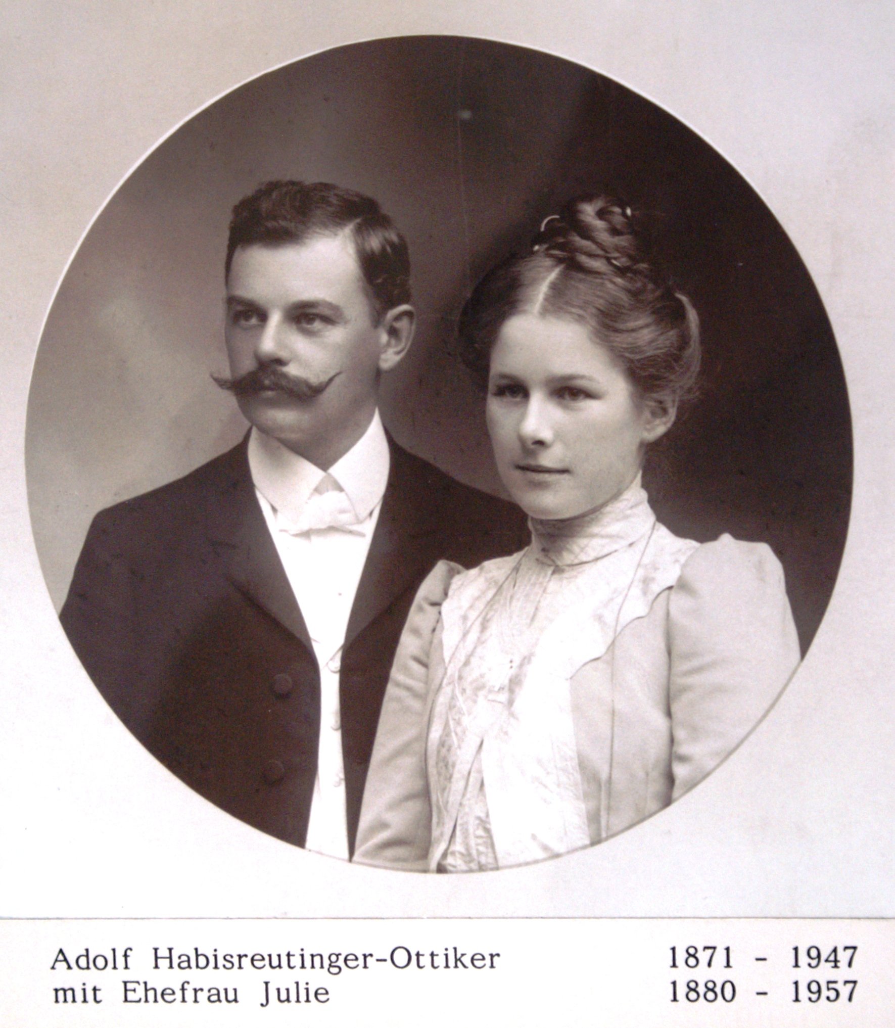 Ehepaar Habisreutinger-Ottiker, nachfolgende Bewohner im Lindengut