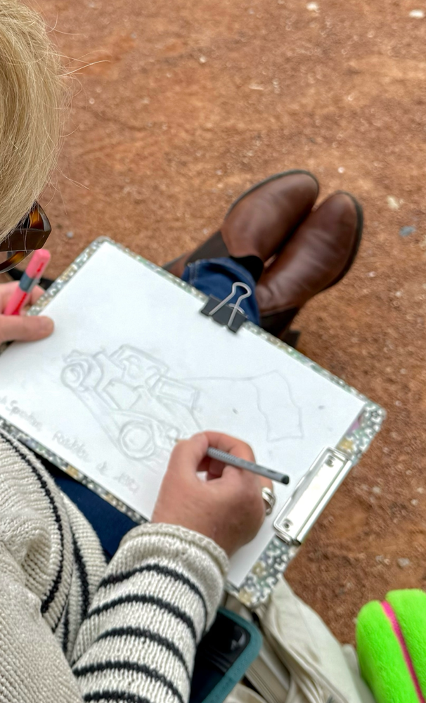 Sketch of The French Spartan by Catherine