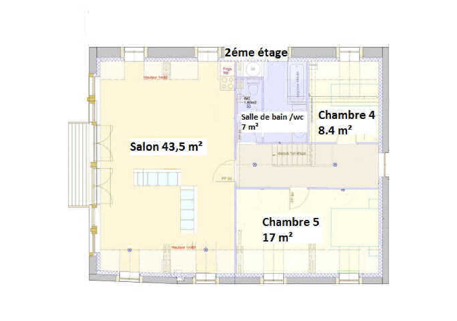 Plan du deuxième étage